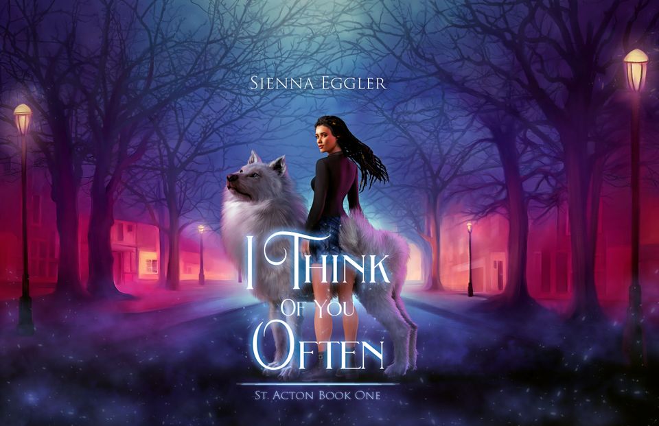 Cover shows a biracial femme presenting person with long braids, standing beside a large wolf.